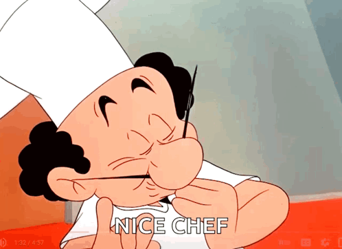 GIF représentant un cuisinier