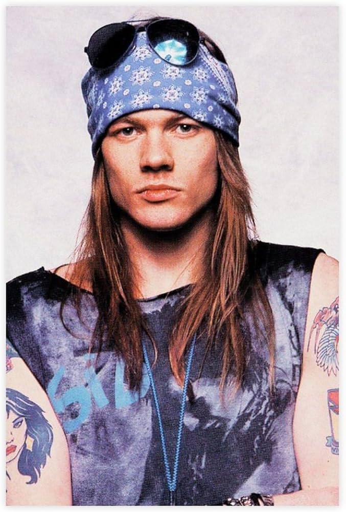 image du chanteur , axl rose des guns n'roses